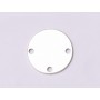E1101-N-Banut argint 925 cu 3 gauri 10mm 0.5mm grosime- 1buc