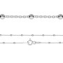 G1244-Lant argint cu bilute 925 1.00x40 cm lungime-1 buc