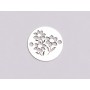 E1122 N Link banut din argint model floral 6, 12mm 0.33mm