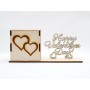 L014-Organizator birou Valentine's Day cu text 9x10x22cm 1buc