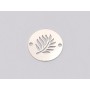 E1154 N Link banut din argint frunza palmier, 12mm 0.33mm