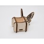 L037-Cutiuta din lemn cu fluture 8x5cm 1buc