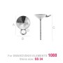 G0043-Baza pandantiv Swarovski rivoli 12mm 1 buc