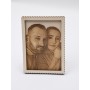 FAST012-Rama foto din lemn cu fotogravura 10x15cm 1 buc