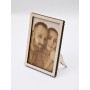FAST012-Rama foto din lemn cu fotogravura 10x15cm 1 buc
