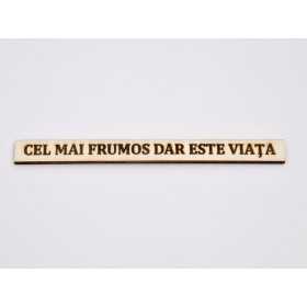 L134-Placuta din lemn personalizabila cu text 1.5x15cm 1buc