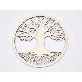 L140-Copacul vietii blank din lemn pentru licheni V14 10cm diametru - 1 buc
