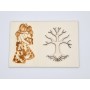 L153-Tablou cu copacul vietii pentru licheni - Mama si fiica -20x30cm