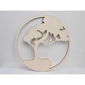 L163-Copacul vietii blank din lemn pentru licheni V15 40cm diametru