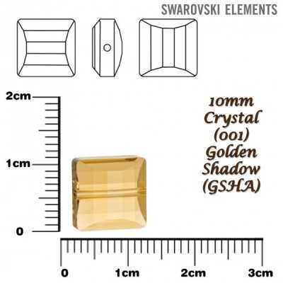 P2037-SWAROVSKI ELEMENTS 5624 Crystal Golden Shadow 10mm