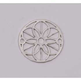 E1158-N-Link argint floare filigranata 14mm 0.4mm-1 buc