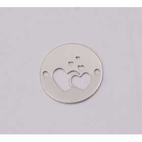 E1169-N-Link din Argint 925 Inimioare