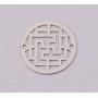 E1170-N-Link din argint model Labirint, 15mm 0.4mm