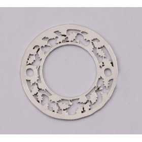 E1171-N-Link din argint model Coronita cu ramuri, 15mm 0.4mm