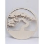 L217-Copac safari blank din lemn pentru licheni 10cm diametru - 1 buc
