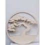 L219-Copac safari blank din lemn pentru licheni 30cm diametru - 1 buc