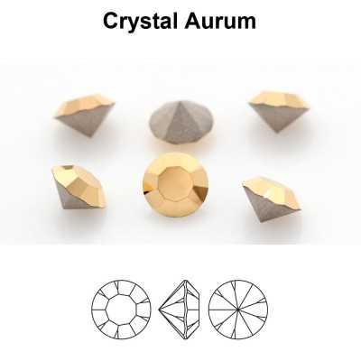 P4096-Cristal Preciosa, MC Chaton Maxima Crystal Aurum SS 29 6mm - 1 buc