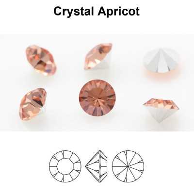 P4102-Cristal Preciosa, MC Chaton Maxima Crystal Apricot SS 39 8mm - 1 buc