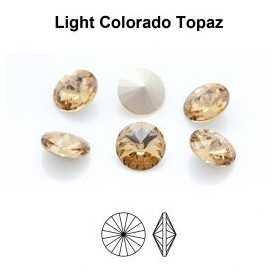 P4176 Cristal Preciosa, MC Rivoli Maxima Light Colorado Topaz SS 39 8mm - 1 buc