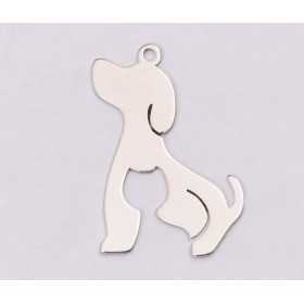 E1186-N-Pandant argint 925 Caine si pisica 20x14mm-1 buc