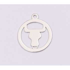 E1193-N-Charm Argint 925 Taur 13x15mm, 0.50mm