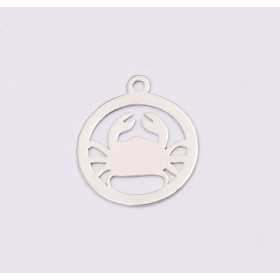 E1195-N-Charm Argint 925 Rac 13x15mm, 0.50mm