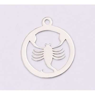 E1199-N-Charm Argint 925 Scorpion 13x15mm, 0.50mm