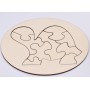 L235- Puzzle testoasa din lemn 1buc