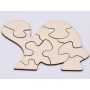 L235- Puzzle testoasa din lemn 1buc