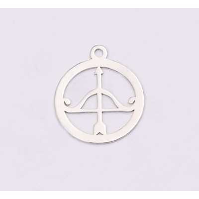 E1200-N-Charm Argint 925 Sagetator 13x15mm, 0.50mm