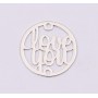 E1204-N-Link din argint Love You 14mm 0.5mm - 1 buc
