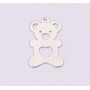 E1205-N-Charm din argint ursulet 15x10mm 0.5mm - 1 buc