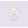 E1206-N-Charm din argint urs koala 14x13mm 0.5mm