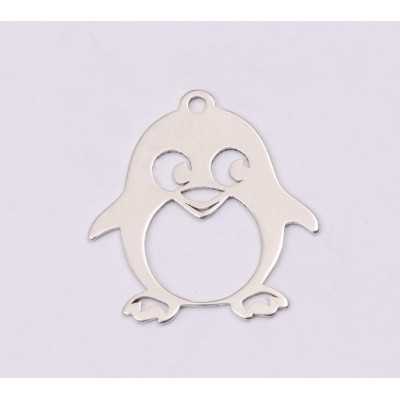 E1207-N-Charm din argint Pinguin 15x16mm 0.5mm - 1 buc