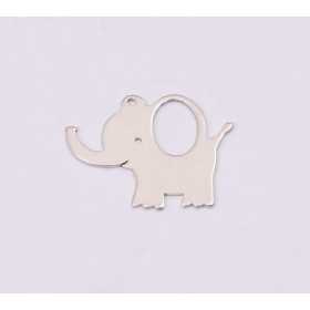 E1208-N-Pandant din argint Elefant 13x16mm 0.5mm - 1 buc