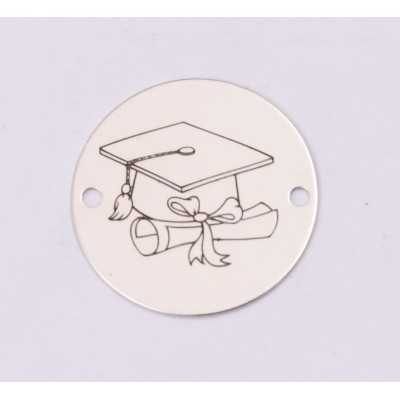 E1214-GS-Link din argint Graduation 16.5mm 0.33mm