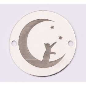 E1220-GS-Banut din argint 925 Pisica 16.5mm, 0.33mm - 1 buc