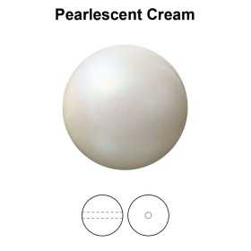 0010-Preciosa Pearl Nacre Round Pearlescent Cream 12mm 0012-Preciosa Pearl Nacre Round Red Pearl Effect 12mm