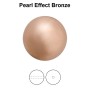 0229-Preciosa Pearl Nacre Round Bronze Pearl Effect 12mm