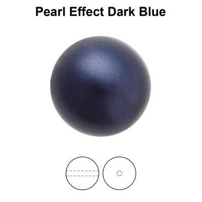 0270-Preciosa Pearl Nacre Round Dark Blue Pearl Effect 12mm
