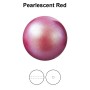 0316-Preciosa Pearl Nacre Round Pearlescent Red 12mm