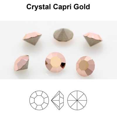 P4208 - Cristal Preciosa, MC Chaton Maxima Crystal Capri Gold SS 39 8mm - 1 buc