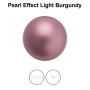 0317-Preciosa Pearl Nacre Round Light Burgundy Pearl Effect 12mm