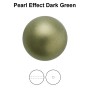 0388-Preciosa Nacre Pearl Round Maxima Dark Green Pearl Effect 10mm