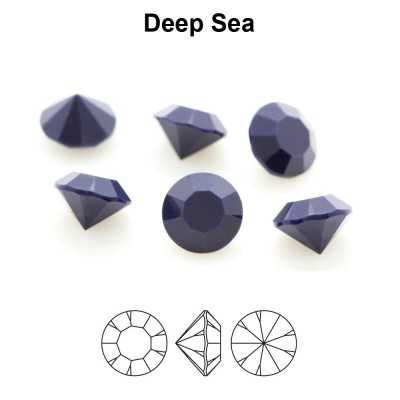 0465-Cristal Preciosa, MC Chaton Maxima Deep Sea Pure PP9 1.5mm - 50 buc