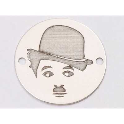 E1239-GS-Link Charlie Chaplin 16.5 mm / grosime 0.33 mm-1 buc