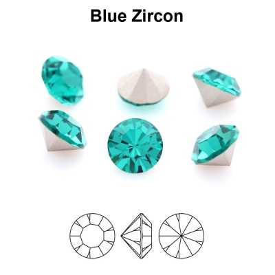 0530-Cristal Preciosa, MC Chaton Maxima Blue Zircon PP9 1.5mm - 50 buc
