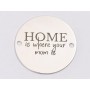 E1242-GS-Link din argint "Home is...." 16.5 mm / grosime 0.33 mm-1 buc