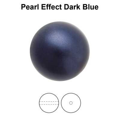 0639-Preciosa Round Pearl Maxima 1H Dark Blue Pearl Effect 4mm