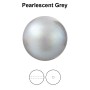 0644-Preciosa Round Pearl Maxima 1H Pearlescent Grey Crystal 8mm